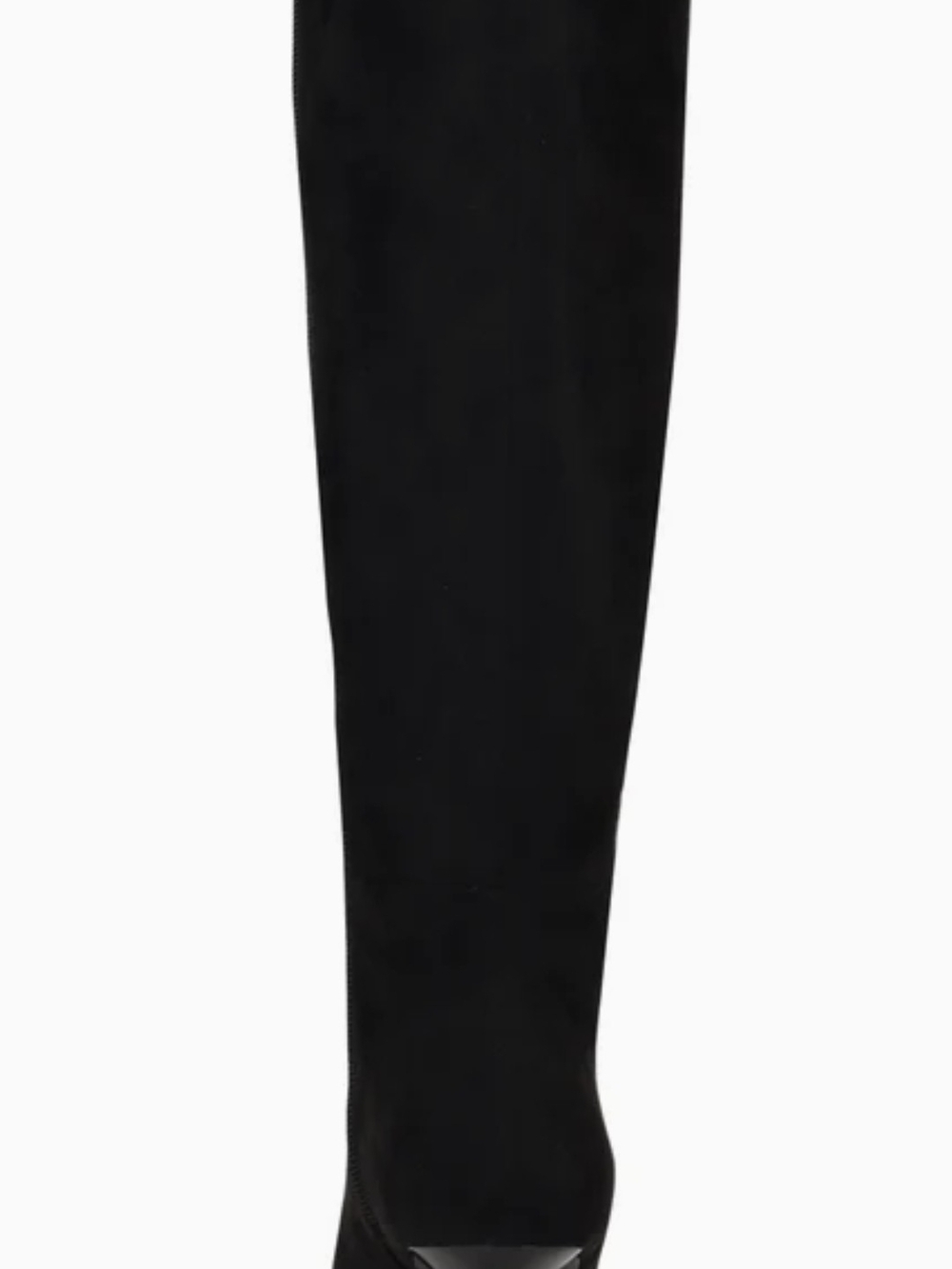 Black Over-the-Knee Boots by Black - Sleek Suede Finish Size 8M-WC